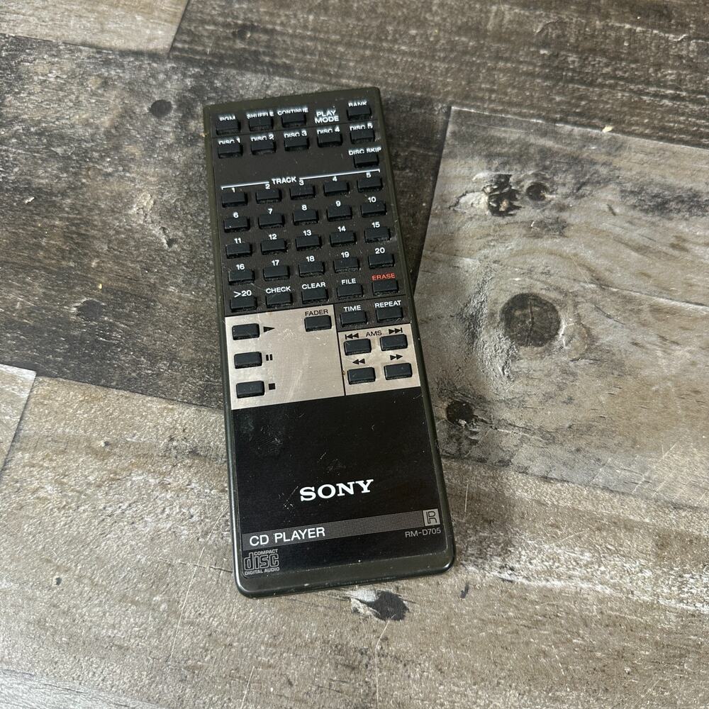 Sony Remote Control RM-D705 (5-Disc CD Player) WORKING - Picture 1 of 4